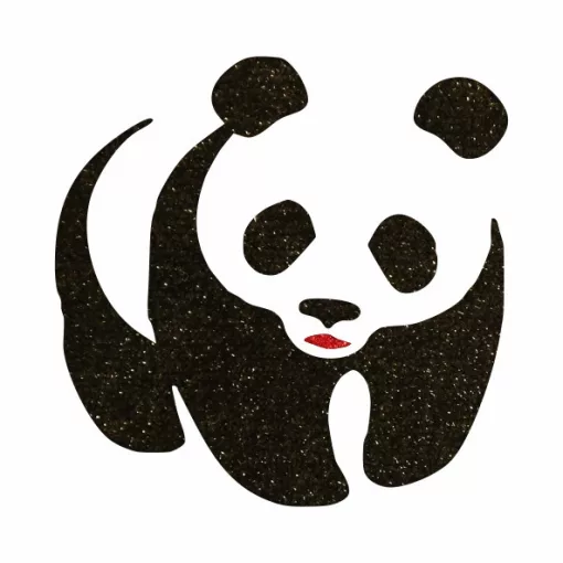 5x5 cm-es Csillámtetoválás sablon - Panda 450