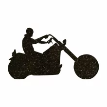 5x5 cm-es Csillámtetoválás sablon - Chopper motor 452