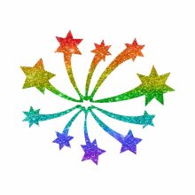 5x5 cm-es Csillámtetoválás sablon - Robogó motor 453