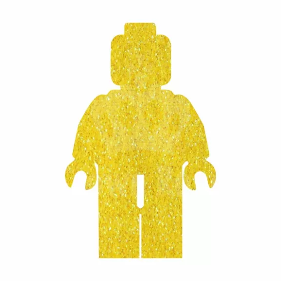 5x5 cm-es Csillám tetoválás sablon - Lego ember 457