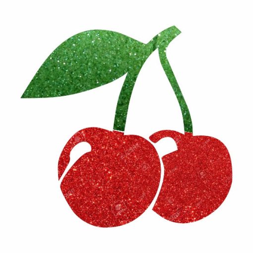 5x5 cm-es cseresznye mintás csillámtetoválás sablon