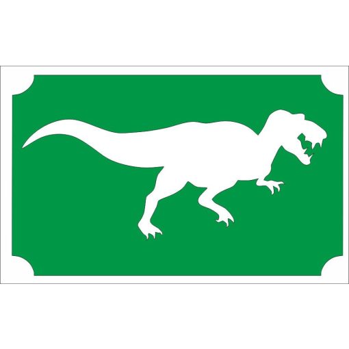 Csillámtetoválás sablon 8x5 cm-es  -T. Rex 140