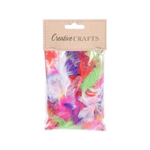 Dekor vegyes színes tollak