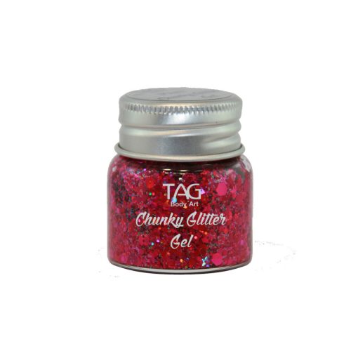 TAG Chunky Glitter Gel Plum - Szilva 20gr