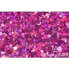 TAG Chunky Glitter Gel Plum - Szilva 20gr