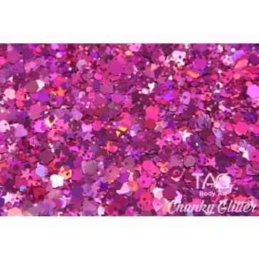 TAG Chunky Glitter Gel Plum - Szilva 20gr