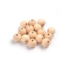 Fagolyó natúr több méretben, lyukas 10 db/cs