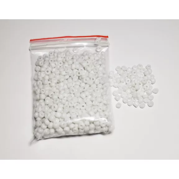 Kásagyöngy - átlátszó 20g narancs 2 mm