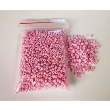 Kásagyöngy - átlátszó 20g narancs 2 mm