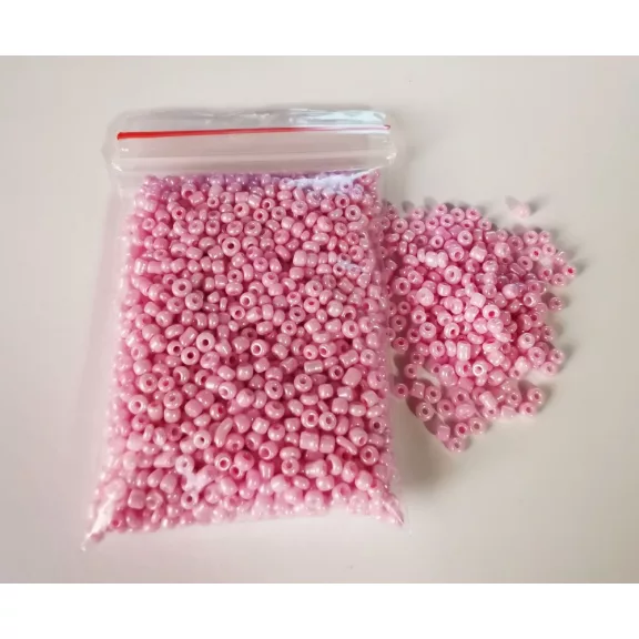 Kásagyöngy - átlátszó 20g narancs 2 mm