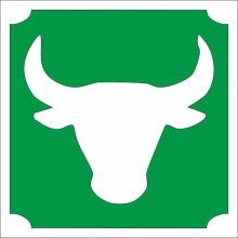 Csillámtetoválás sablon - Bika 477