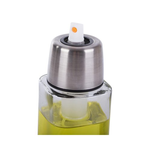 olaj, olivaolaj és ecetszóró dozátor finom permetet fújó funkcióval, üvegből és műanyagból