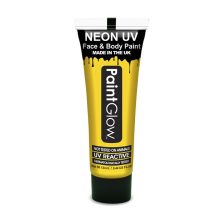 Paintglow Uv - Neon arc és testfesték sárga 10ml