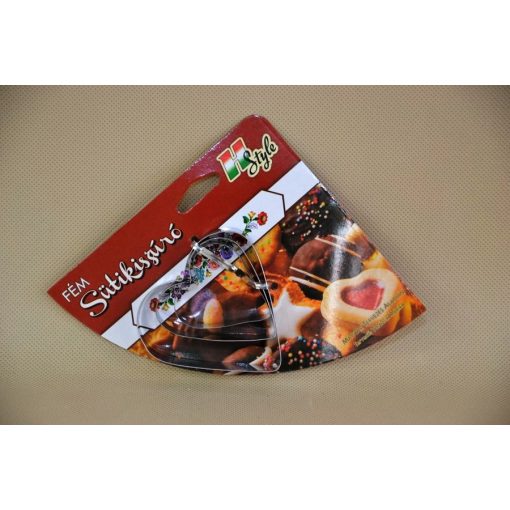 Sütikiszúró Fém - Szív forma, 3 db-os