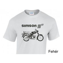 Simson S51 motoros póló – Egyedi retro stílus a legendás motor szerelmeseinek