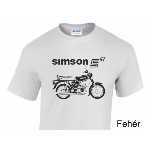 Simson S51 motoros póló – Egyedi retro stílus a legendás motor szerelmeseinek