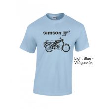 Simson S51 motoros póló – Egyedi retro stílus a legendás motor szerelmeseinek