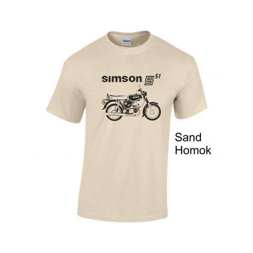 Simson S51 motoros póló – Egyedi retro stílus a legendás motor szerelmeseinek