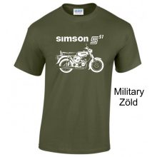 Simson S51 motoros póló – Egyedi retro stílus a legendás motor szerelmeseinek