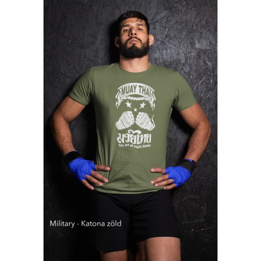 Muay Thai  póló a nyolc végtag művészete mintával