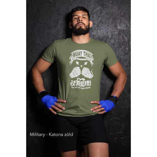 Muay Thai  póló a nyolc végtag művészete mintával