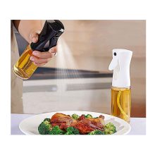 200 ml-es üveg olajszóró és ecet permetező fekete-fehér kivitelben
