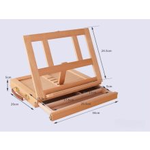 Asztali Festőállvány / Íróasztali Rajztábla Fiókos Fa Bőrönddel