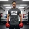 Kick Box feliratos prémium pamut póló edzéshez és sporthoz