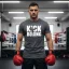 Kick Box feliratos prémium pamut póló edzéshez és sporthoz