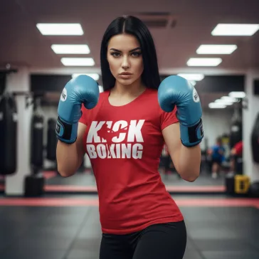 Kick Box feliratos prémium pamut póló edzéshez és sporthoz