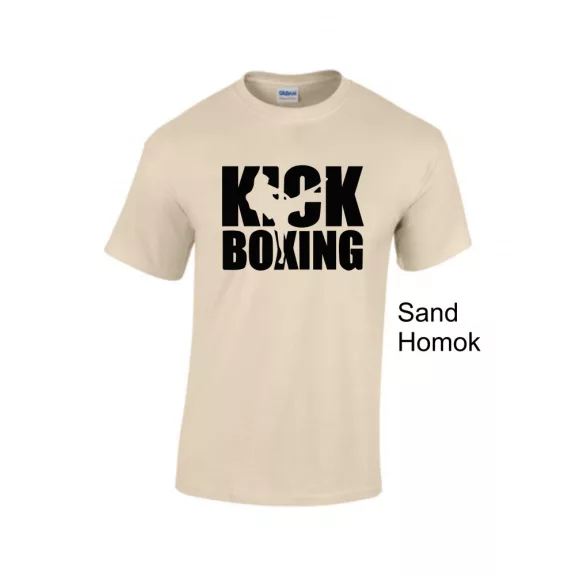 Kick Box feliratos prémium pamut póló edzéshez és sporthoz