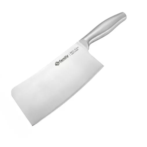 Professzionális rozsdamentes konyhai bárd 31,5 cm hosszúságban, 8 cm széles pengével