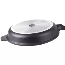 28 cm-es nagy tapadásmentes serpenyő, indukciós és gázfőzőlaphoz