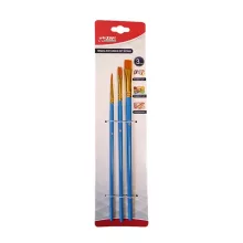 Arcfestés ecset szett 3 db-os - 2 lapos 1 kerek kék