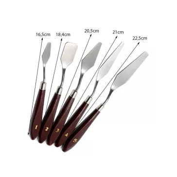 Festő spatula készlet 5db-os