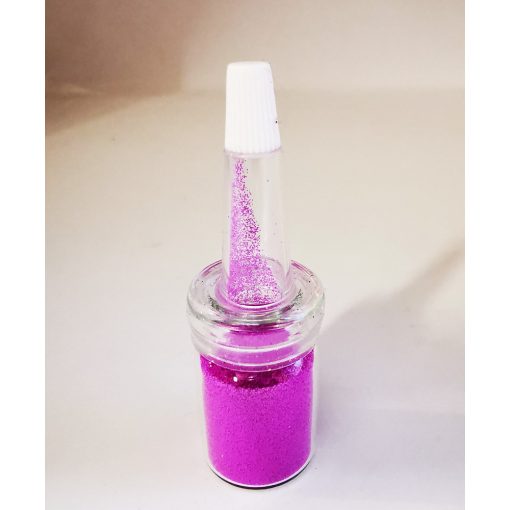 UV - NEON csillámpor csőrös üvegben - Lila 7 ml