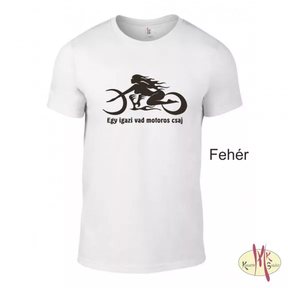 Kereknyakú Póló - Egy igazi vad motoros csaj