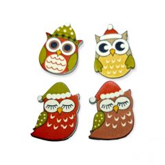 Fa bagoly - színes vegyes színek 5db/cs