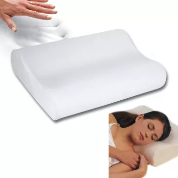 50x30 cm-es ortopéd memóriahabos párna ergonomikus kialakítással