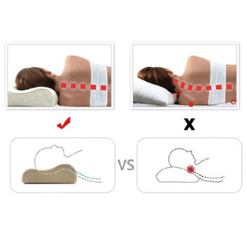 50x30 cm-es ortopéd memóriahabos párna ergonomikus kialakítással