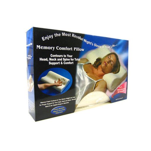 50x30 cm-es ortopéd memóriahabos párna ergonomikus kialakítással