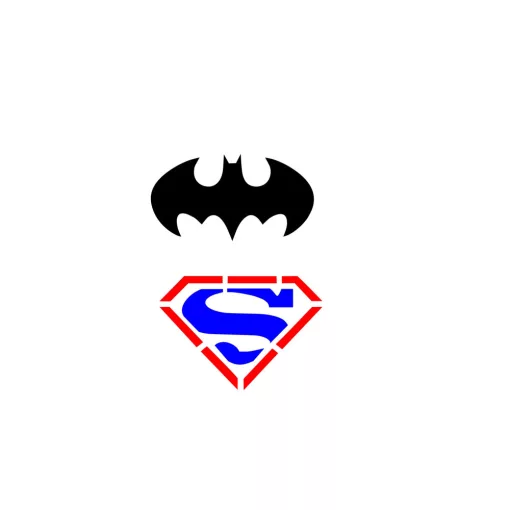 Festősablon - Batman, Superman