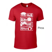 Póló - Kaja, Alvás, Game, Repeat