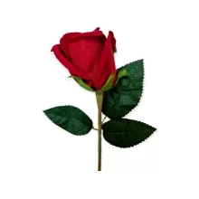 Rózsabimbó szál, bársony 51cm