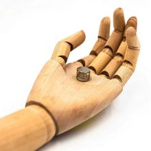 10 darabos öntapadós neodímium mágnes készlet 3M ragasztóval 8x1mm méretben