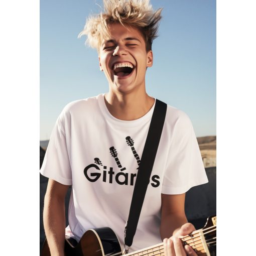 Gitáros póló – Egyedi ajándék zenészeknek