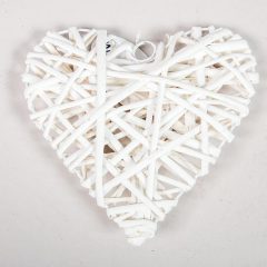 Szív vessző - fehér, több méretben