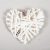 Szív vessző - fehér, több méretben