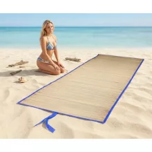60x170 cm-es feltekerhető szalma strandszőnyeg napozáshoz
