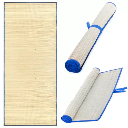 60x170 cm-es feltekerhető szalma strandszőnyeg napozáshoz